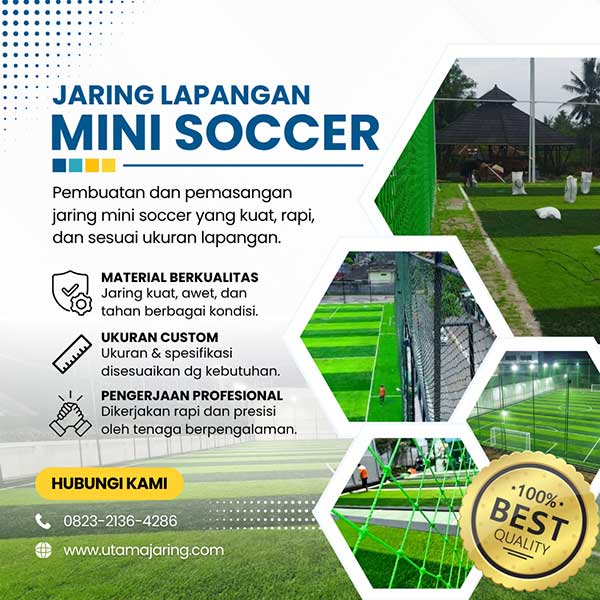 Jaring Lapangan Mini Soccer