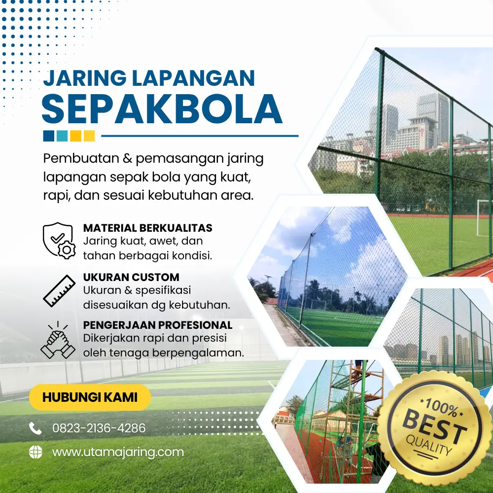 Jaring Lapangan Sepak Bola